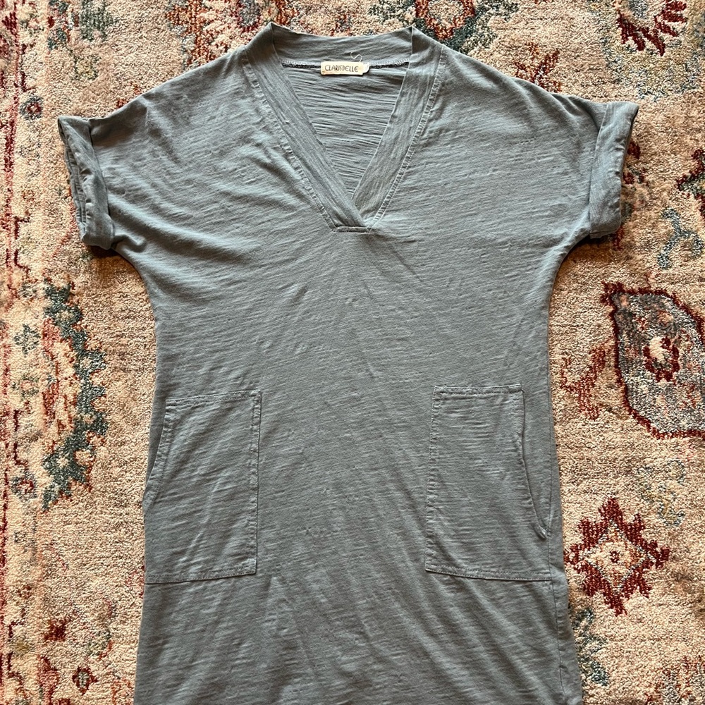 Blue T-shirt Dress